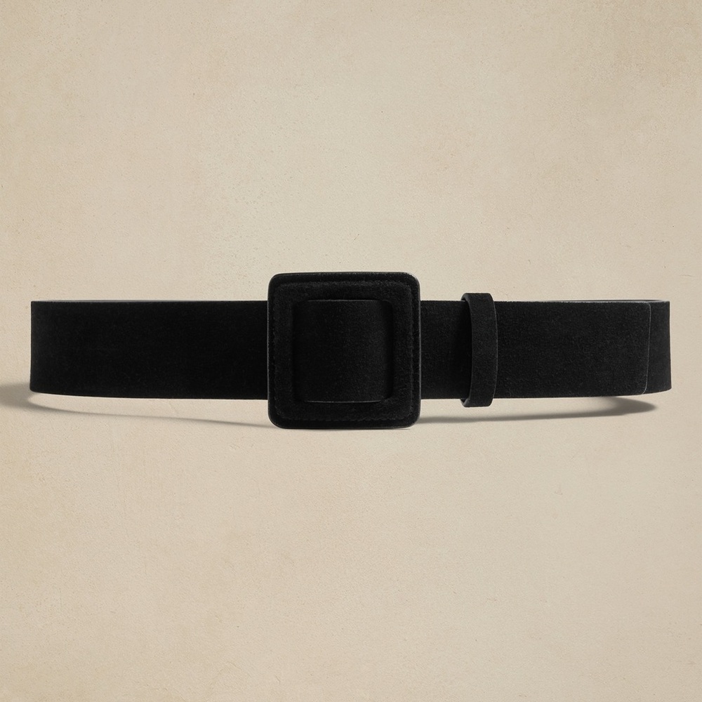 Banana Republic, Elegant Black Suede Belt